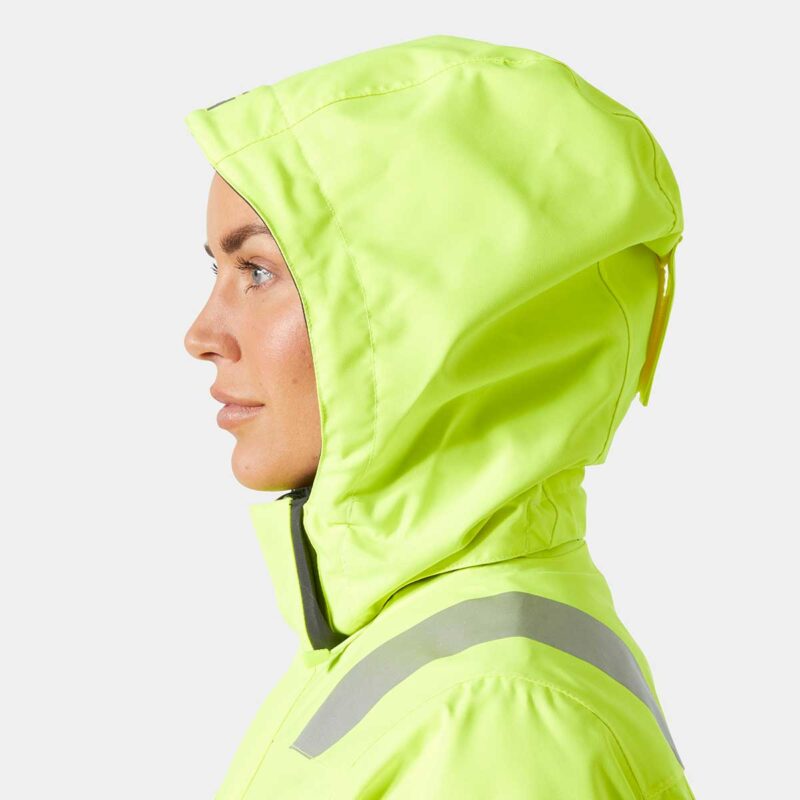 Women's Alna 2.0 Hi Vis Waterproof Shell Jacket is waterproof, windproof, and breathable