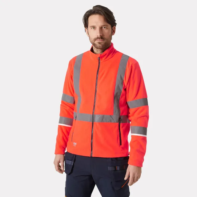 UC-ME Hi Vis Fleece Jacket combines high visibility with warmth and comfort