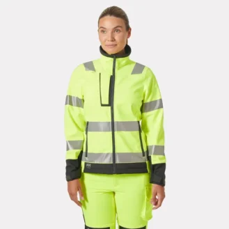Women's Alna 2.0 Hi Vis Softshell Jacket offers comfort and high visibility, ensuring safety