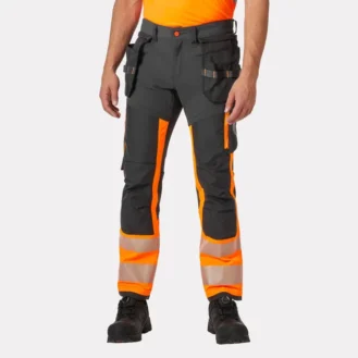 ICU Hi Vis Construction Trousers Class 1 combine excellent flexibility, modern style