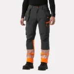 ICU BRZ Hi Vis Construction Trousers Class 1 offer lightweight comfort, mobility, and visibility