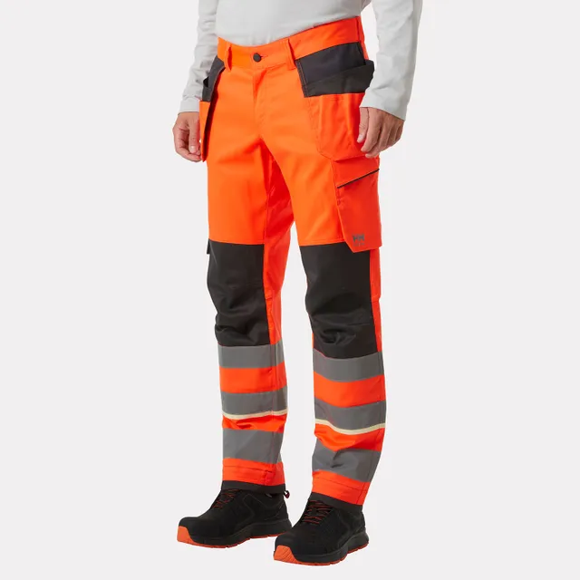UC-ME Hi Vis Construction Trousers Class 2 ensure high visibility and safety, combining comfort