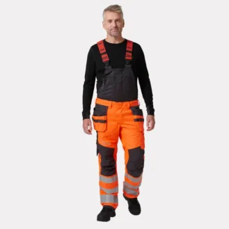 Alna 2.0 Hi Vis Construction Bib Trousers provide ultimate comfort and visibility