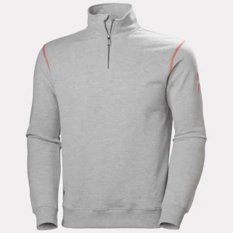 The Oxford Half Zip Sweatshirt offers a comfortable fit