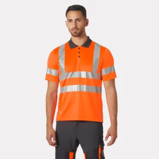 The Addvis Hi Vis Polo offers maximum comfort and certified visibility