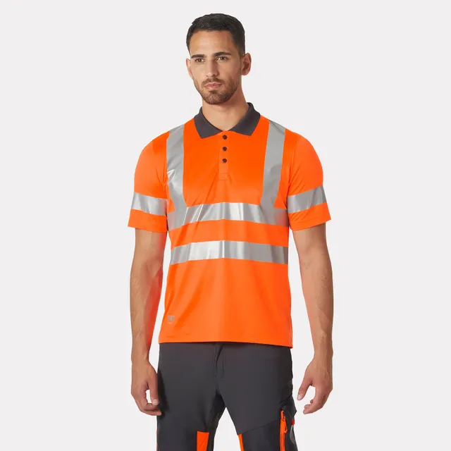 The Addvis Hi Vis Polo offers maximum comfort and certified visibility