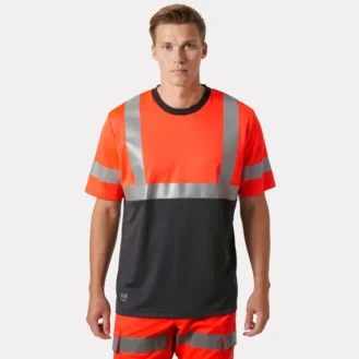 The Addvis Hi Vis T-Shirt Class 1 ensures lightweight comfort and visibility.