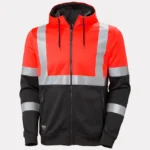 The Addvis Hi Vis Zip Hoodie Class 1 offers comfort, durability, and visibility.