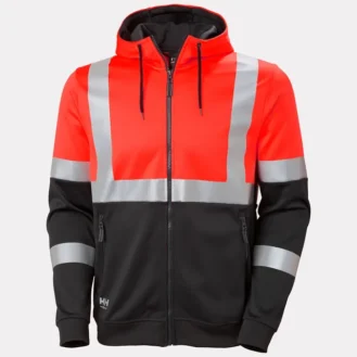 Addvis Hi Vis Zip Hoodie Class 1